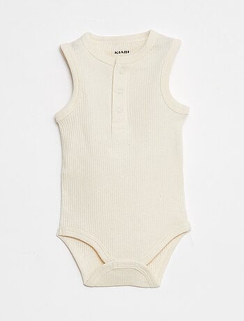 Lote de 3 bodies canelados sem mangas