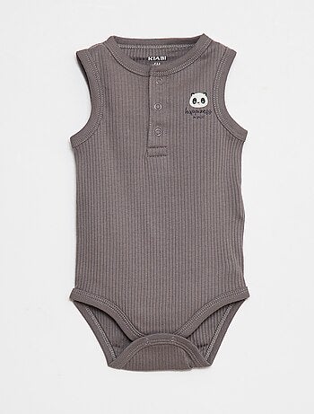 Lote de 3 bodies canelados sem mangas