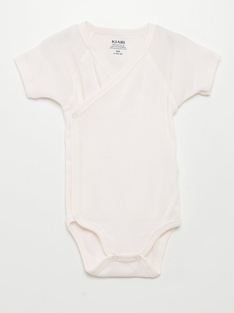 Lote de 3 bodies de fantasia BRANCO - Kiabi