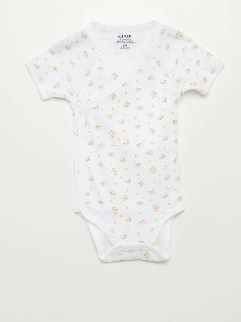 Lote de 3 bodies de fantasia BRANCO - Kiabi