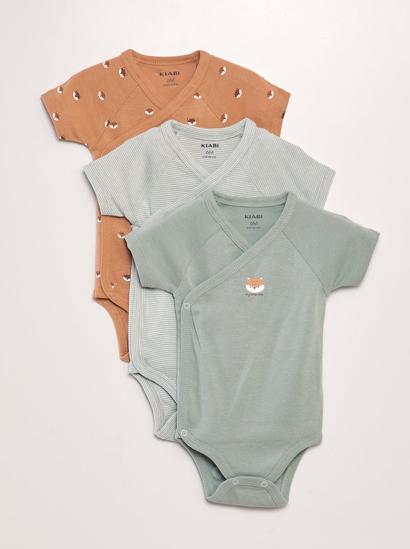 Lote de 3 bodies de fantasia LARANJA - Kiabi