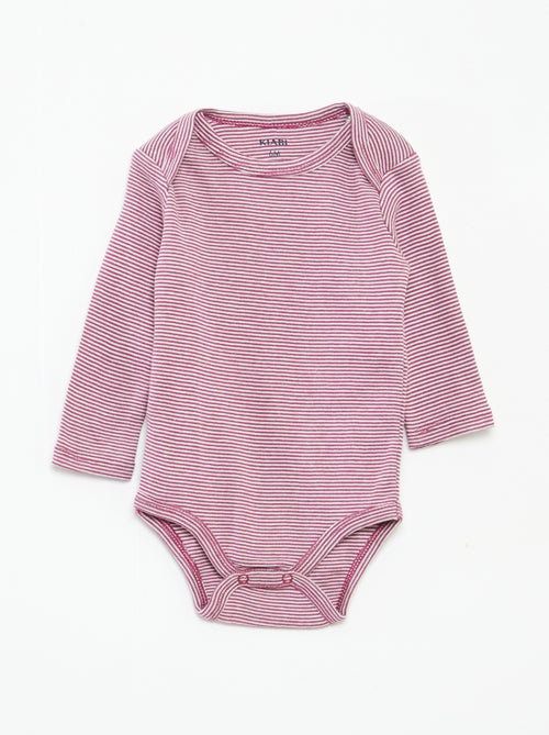 Lote de 3 bodies de manga comprida - Kiabi