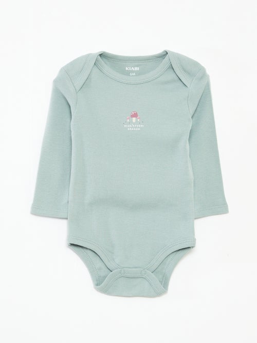 Lote de 3 bodies de manga comprida - Kiabi