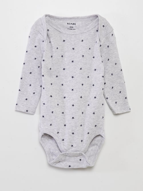 Lote de 3 bodies de manga comprida - Kiabi