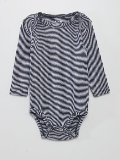 Lote de 3 bodies de manga comprida - Kiabi