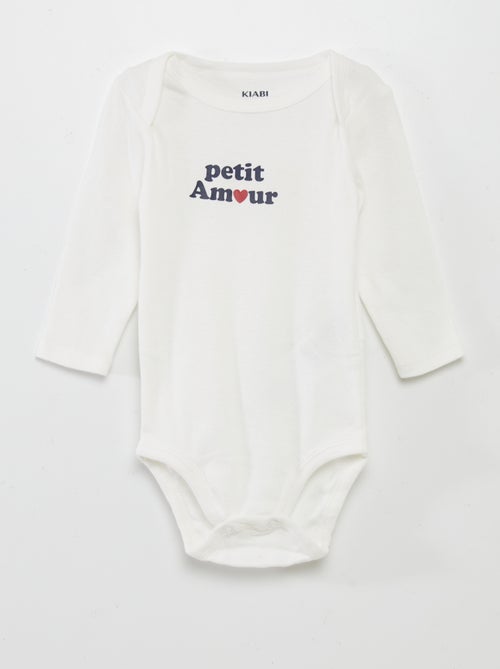 Lote de 3 bodies de manga comprida - Kiabi