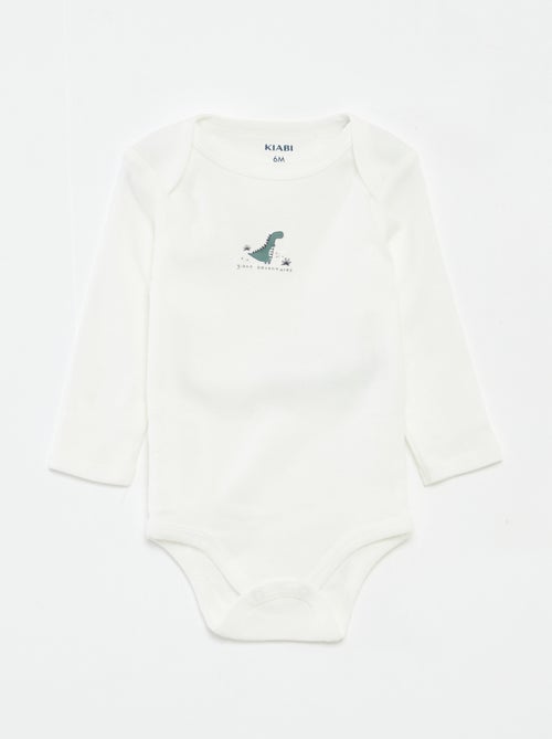 Lote de 3 bodies de manga comprida - Kiabi