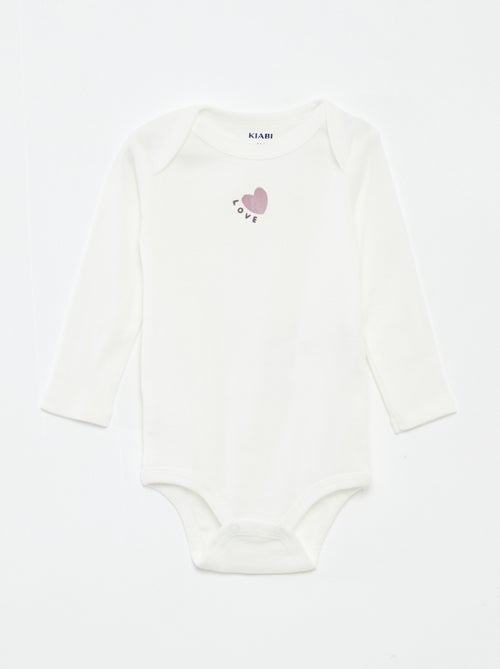 Lote de 3 bodies de manga comprida - Kiabi