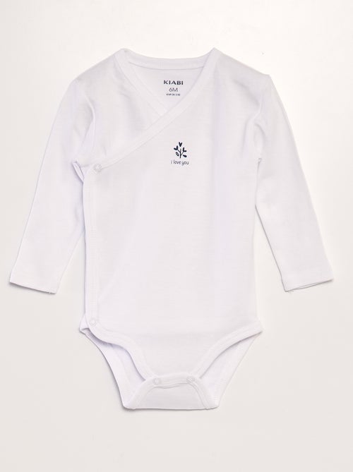 Lote de 3 bodies em forma cruzada - Kiabi