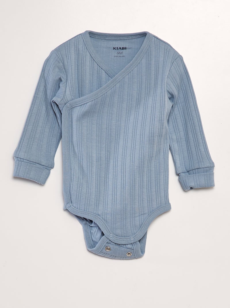 Lote de 3 bodies evolutivos AZUL - Kiabi