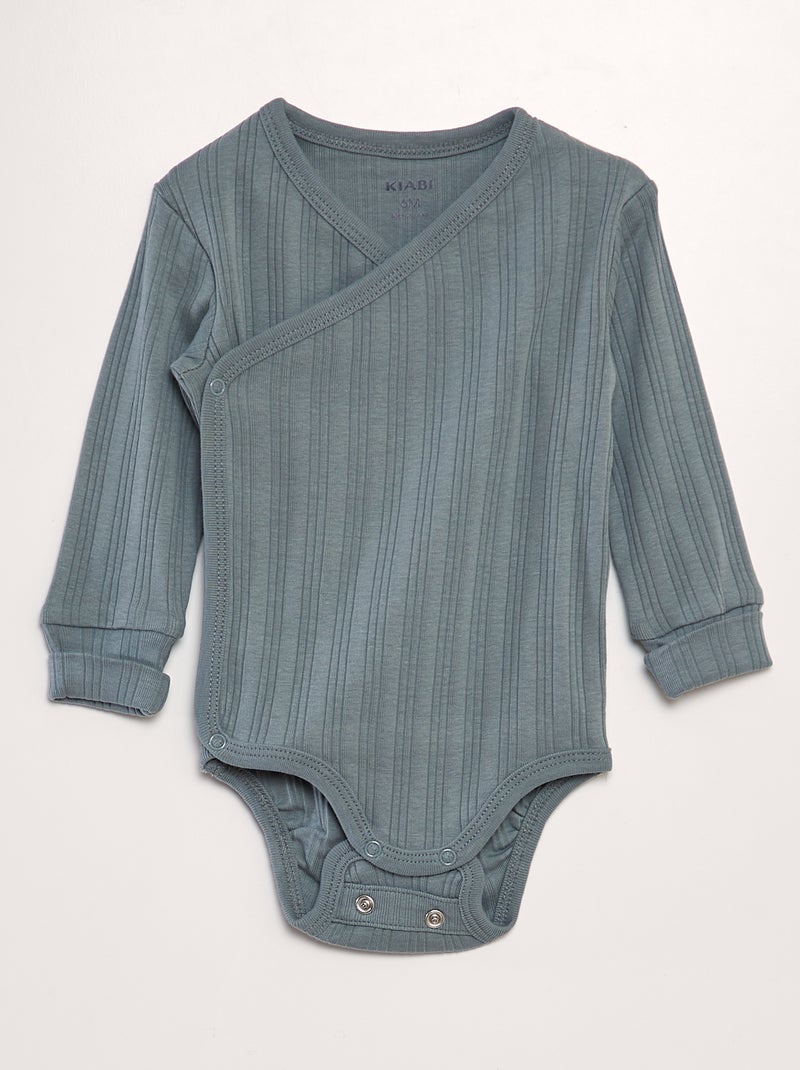 Lote de 3 bodies evolutivos AZUL - Kiabi