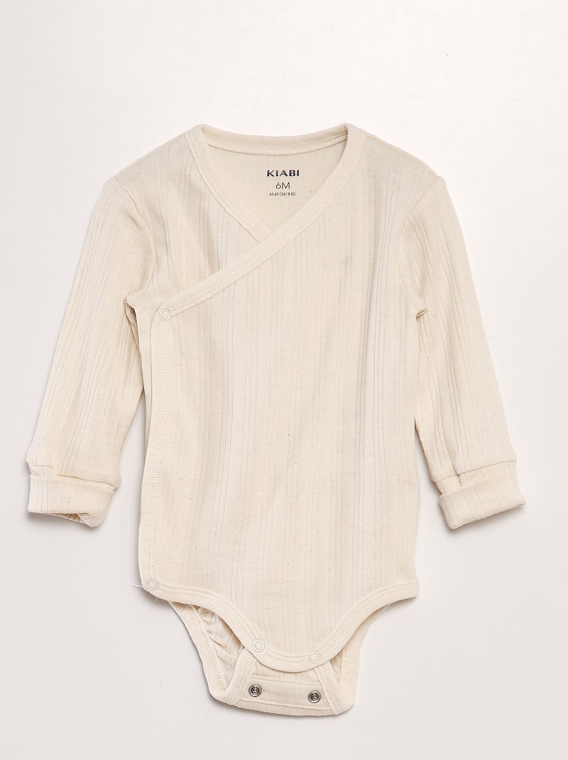 Lote de 3 bodies evolutivos BEGE - Kiabi