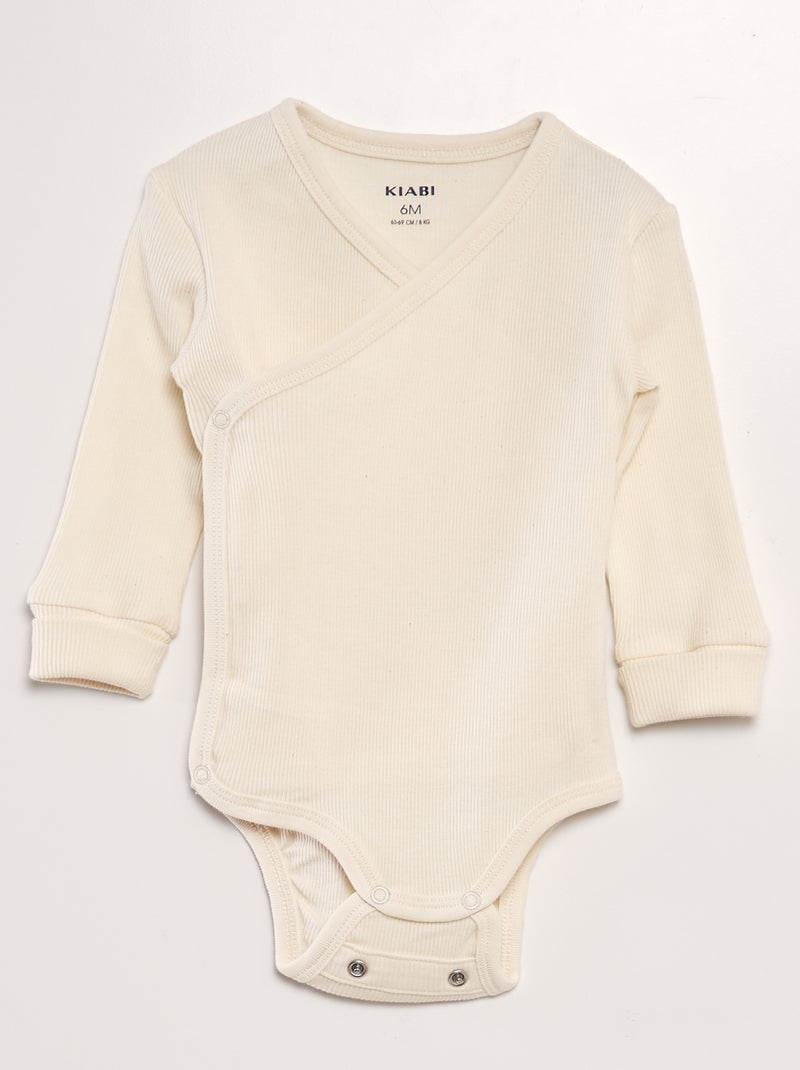 Lote de 3 bodies evolutivos BEGE - Kiabi