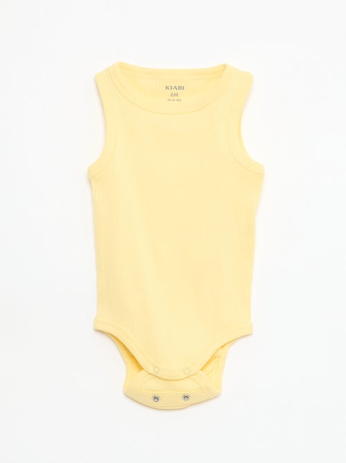 Lote de 3 bodies evolutivos com alças lisas - Kiabi