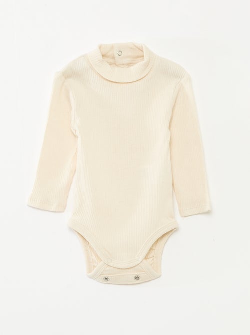 Lote de 3 bodies evolutivos de malha pointelle - Kiabi