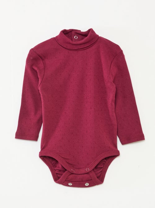 Lote de 3 bodies evolutivos de malha pointelle - Kiabi