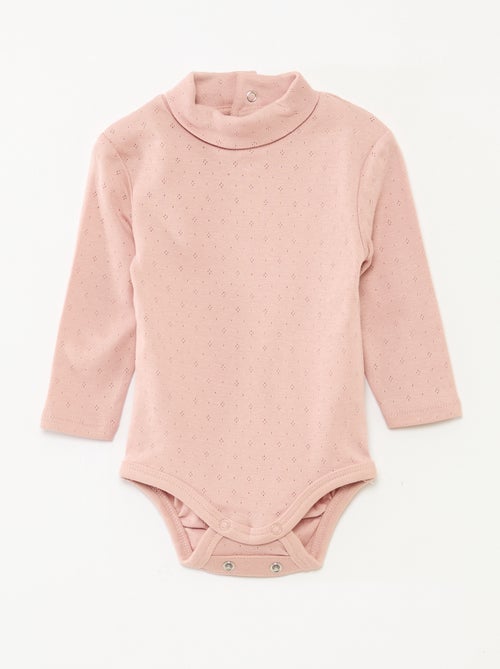 Lote de 3 bodies evolutivos de malha pointelle - Kiabi