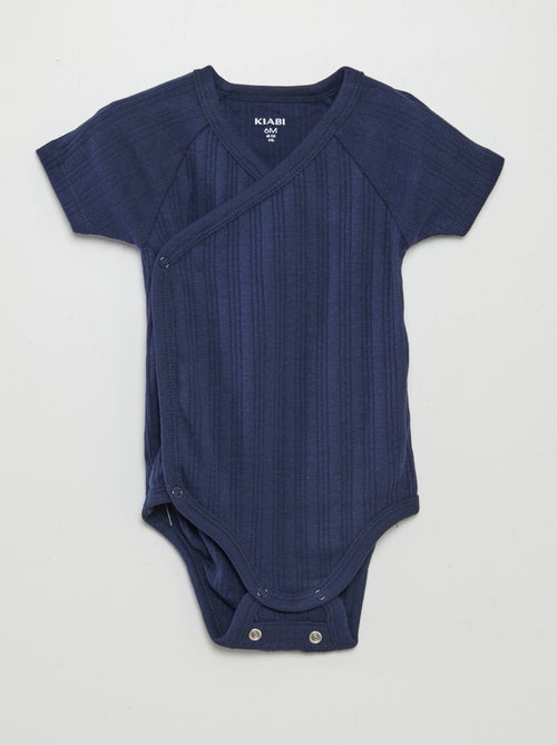 Lote de 3 bodies nervurados - Kiabi