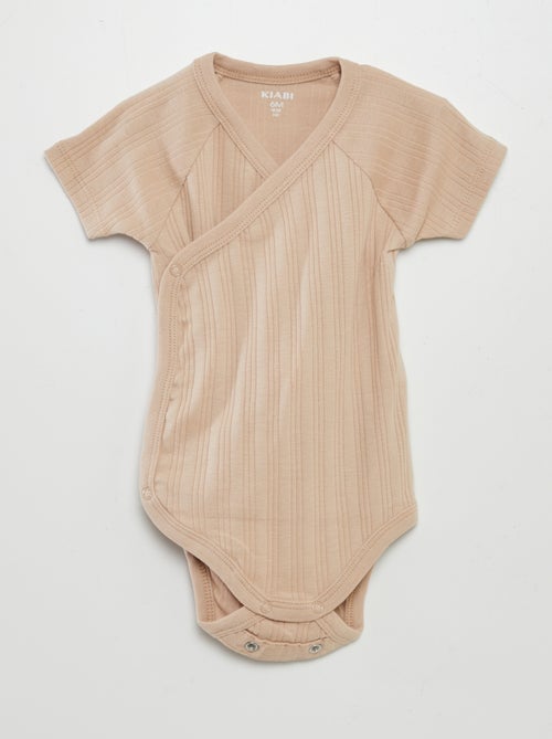 Lote de 3 bodies nervurados - Kiabi