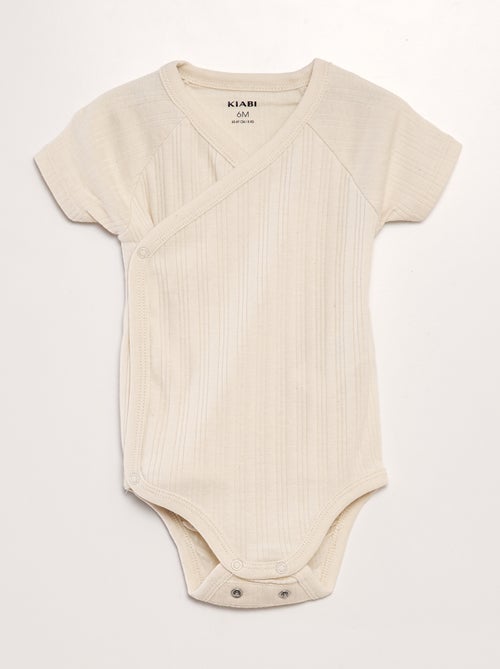 Lote de 3 bodies nervurados - Kiabi