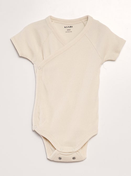 Lote de 3 bodies nervurados - Kiabi