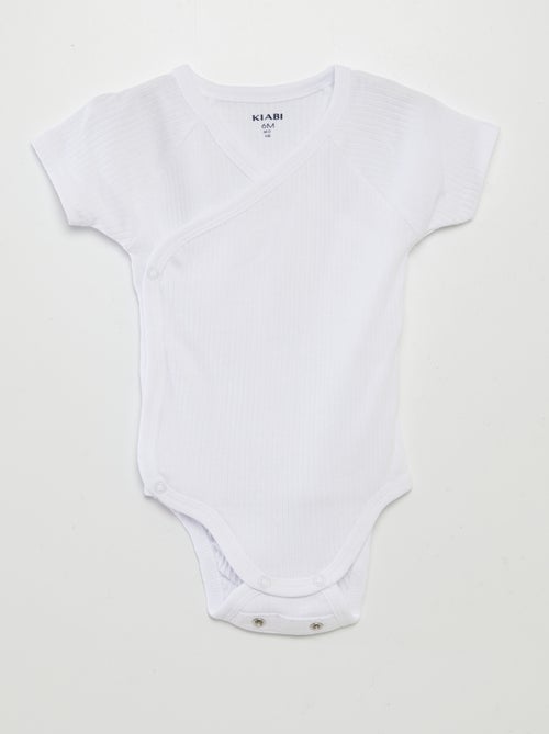 Lote de 3 bodies nervurados - Kiabi