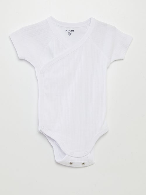 Lote de 3 bodies nervurados - Kiabi