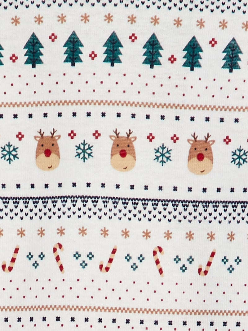 Lote de 3 bodies nervurados BRANCO - Kiabi