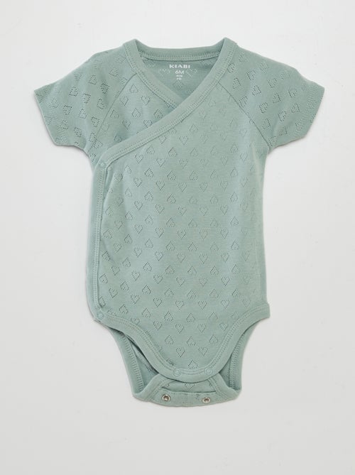 Lote de 3 bodies nervurados - Kiabi