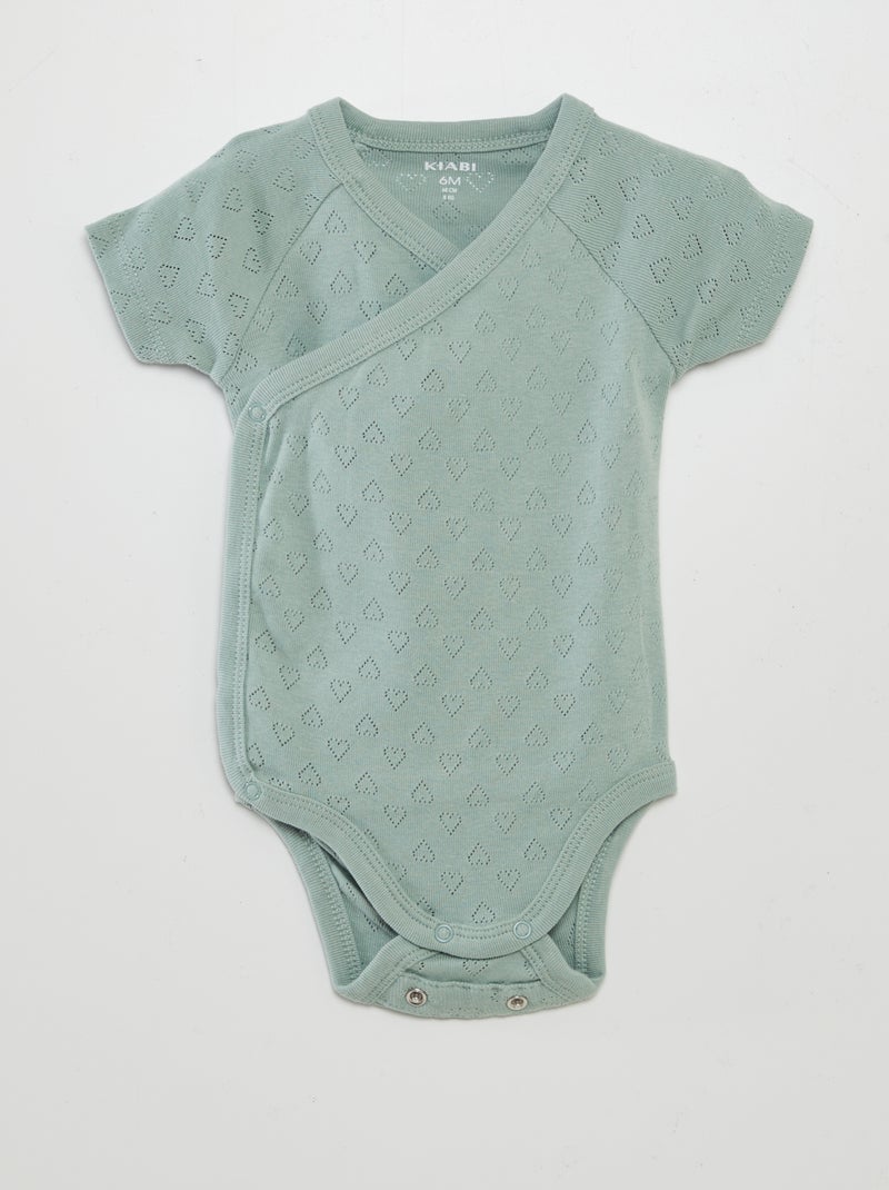 Lote de 3 bodies nervurados ROSA - Kiabi