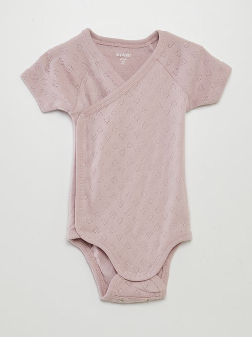 Lote de 3 bodies nervurados - Kiabi