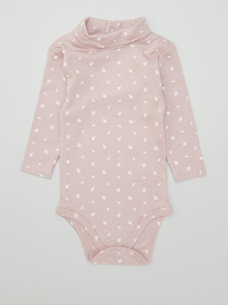 Lote de 3 bodies nervurados ROSA - Kiabi