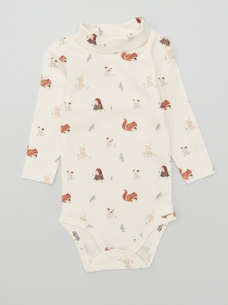 Lote de 3 bodies nervurados ROSA - Kiabi