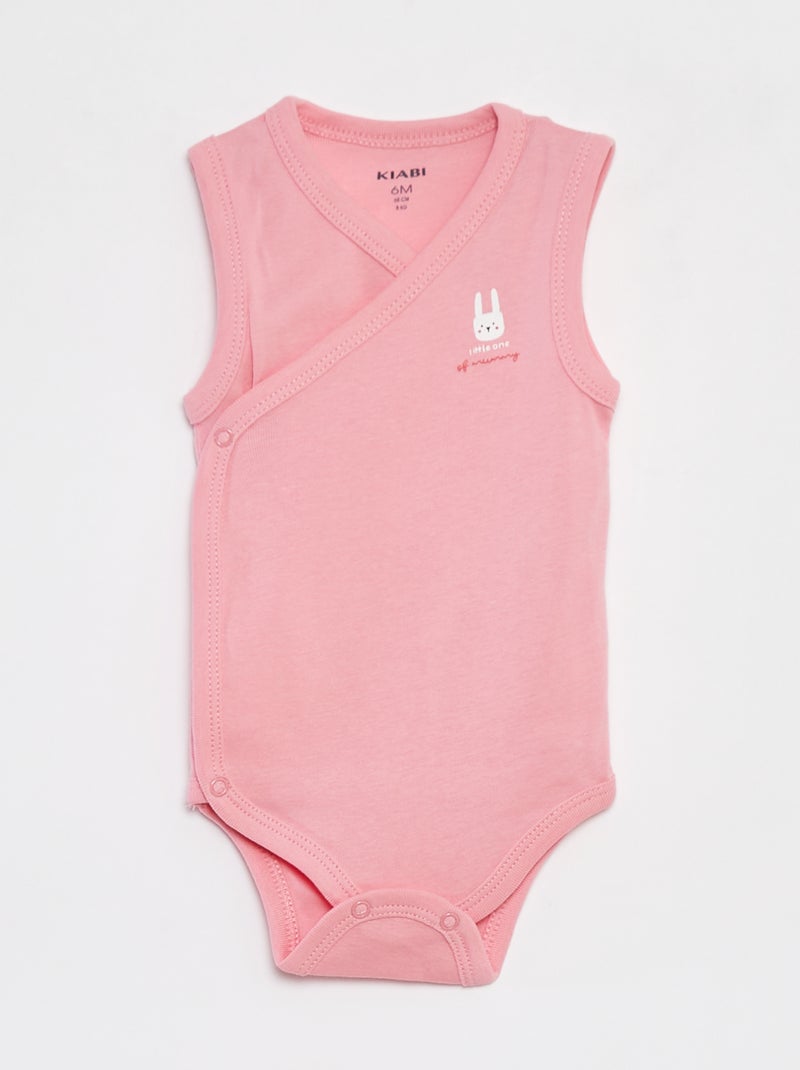 Lote de 3 bodies que abrem com molas de pressão - 3 peças AZUL - Kiabi