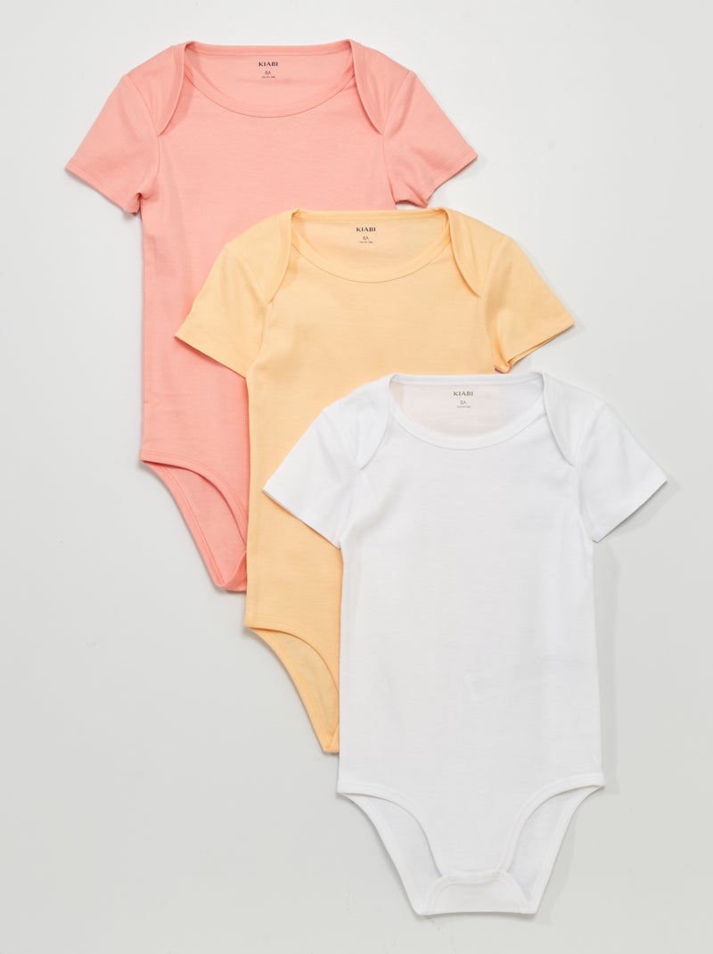 Lote de 3 bodies ROSA - Kiabi