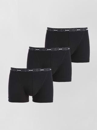 Lote de 3 boxers de algodão elástico da 'DIM'
