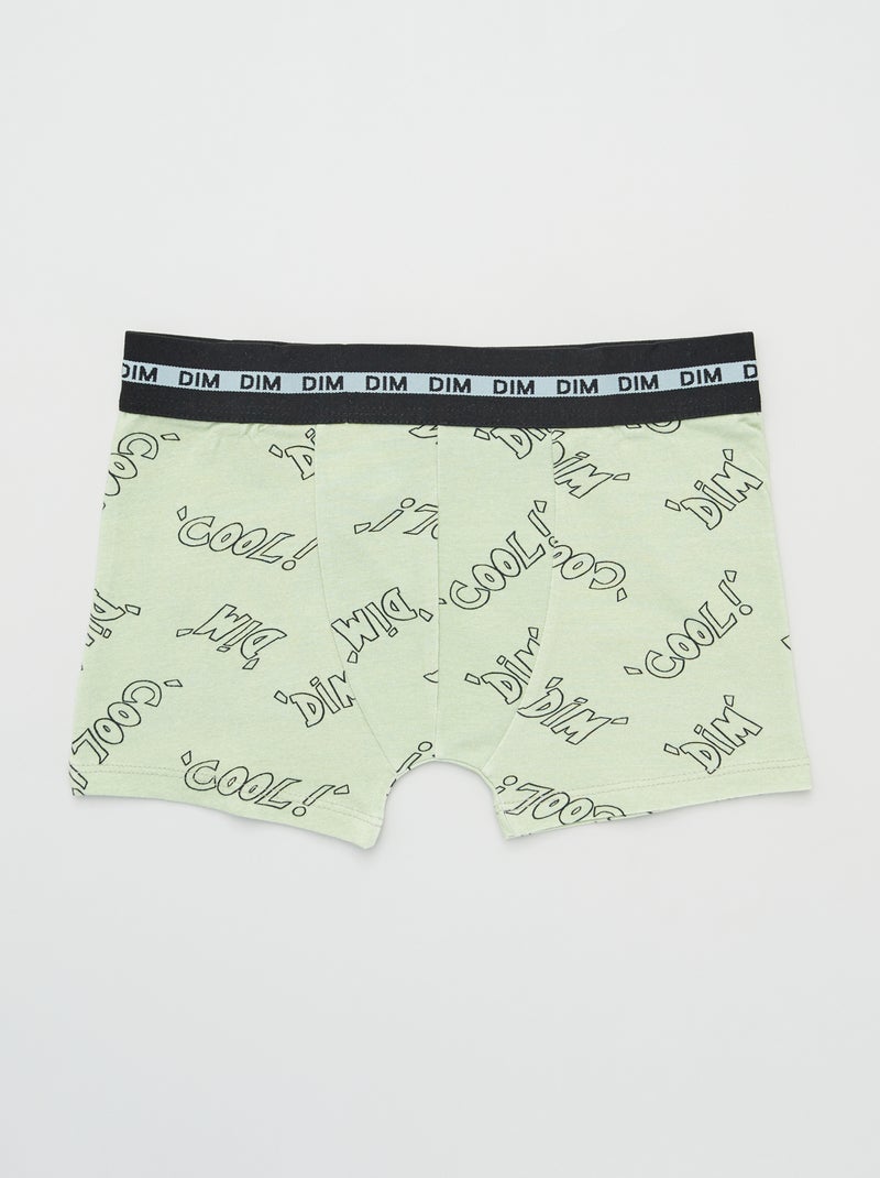 Lote de 3 boxers 'DIM' VERDE - Kiabi