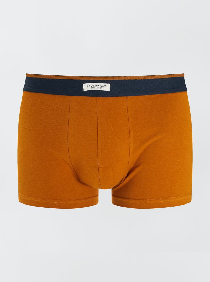 Lote de 3 boxers elásticos AMARELO - Kiabi