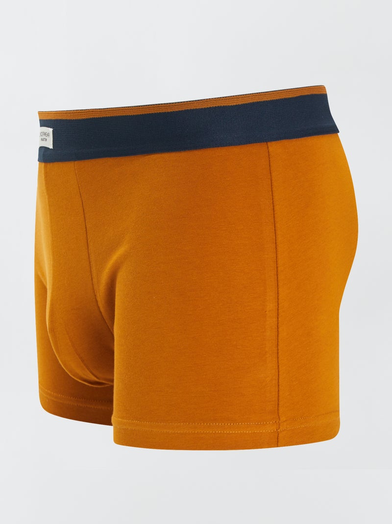 Lote de 3 boxers elásticos AMARELO - Kiabi