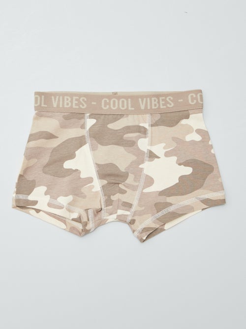 Lote de 3 boxers elásticos - Kiabi