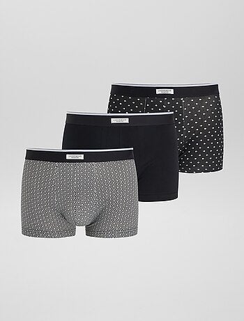 Lote de 3 boxers elásticos