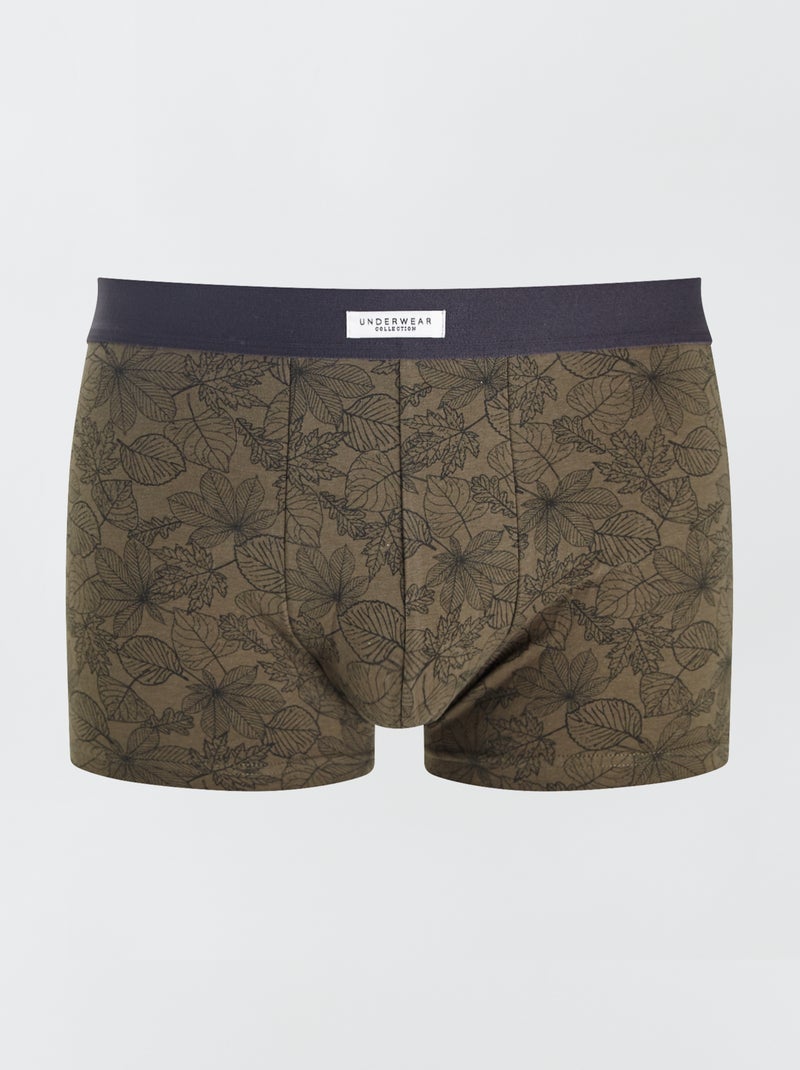 Lote de 3 boxers elásticos - VERDE - 12.00€ - Kiabi