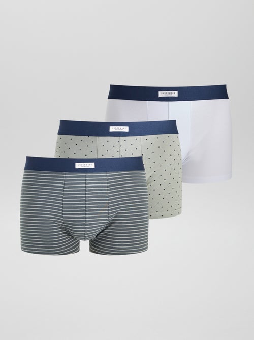 Lote de 3 boxers elásticos - Kiabi