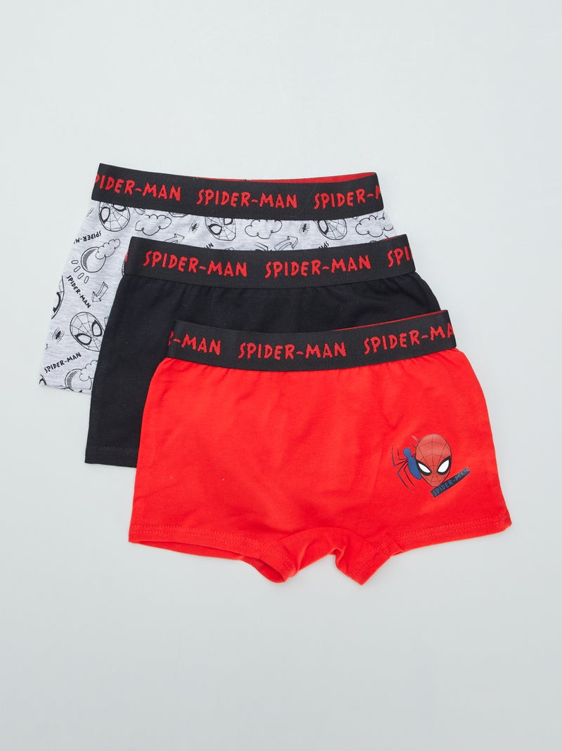 Lote de 3 boxers 'Homem-Aranha' CINZA - Kiabi