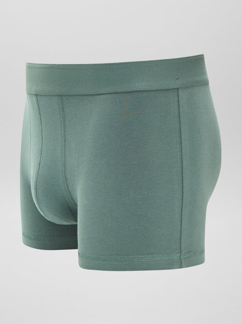 Lote de 3 boxers lisos - Kiabi