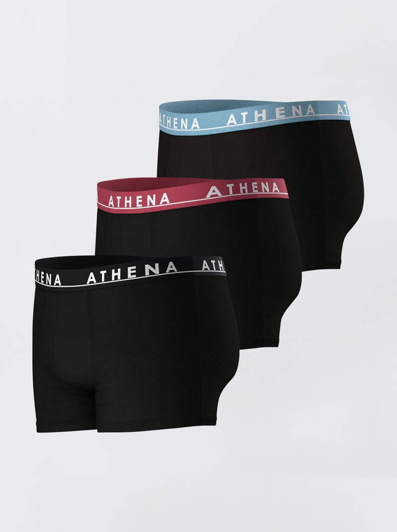 Lote de 3 boxers PRETO - Kiabi