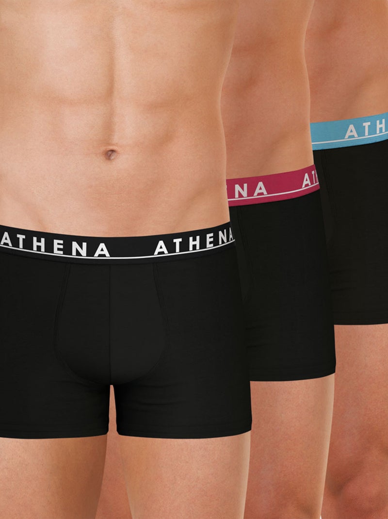 Lote de 3 boxers PRETO - Kiabi