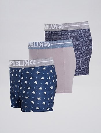 Lote de 3 boxers 'urso' - Kiabi