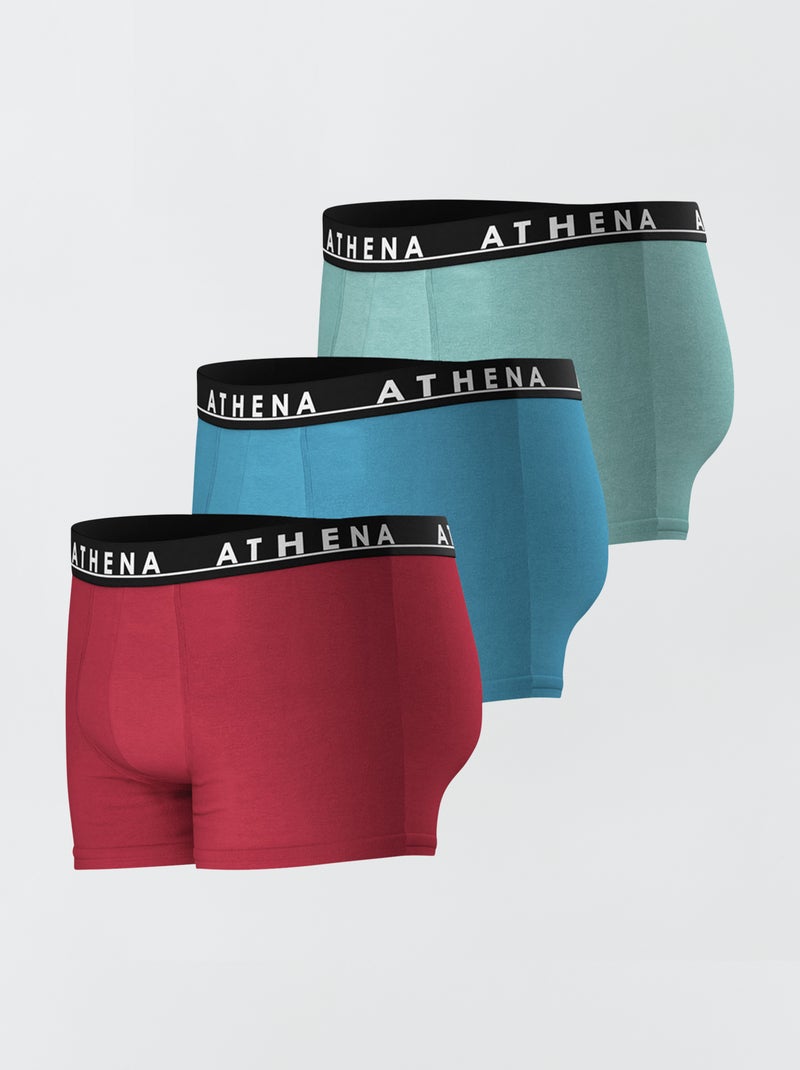 Lote de 3 boxers VERMELHO - Kiabi