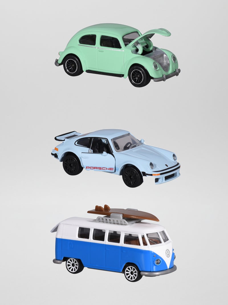 Lote de 3 carros clássicos 'Majorette' VERDE - Kiabi